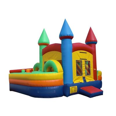 Customized Color Inflatable Castle Slide Bounce House Combo with Slide