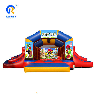 Orange Inflatable Bouncer Pvc Castle Bounce House for Party Rental Repair Kits Included