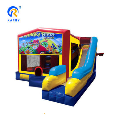 Orange Inflatable Bouncer Pvc Castle Bounce House for Party Rental Repair Kits Included