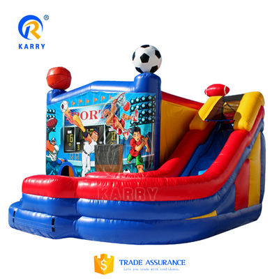 Orange Inflatable Bouncer Pvc Castle Bounce House for Party Rental Repair Kits Included