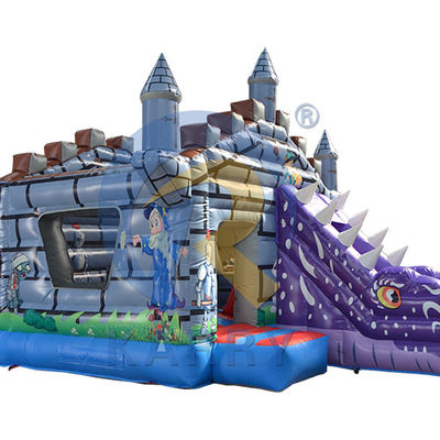 Features PORTABLE Kids Inflatable Dry Jumper Bouncy Castle with Slide and Chameleon