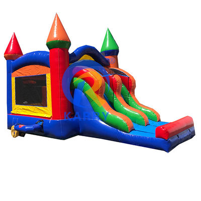 Gender-Neutral PVC Adults Commercial Inflatable Bouncer Combo with Dual Lane Water Slide