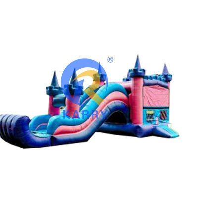 Gender-Neutral PVC Adults Commercial Inflatable Bouncer Combo with Dual Lane Water Slide