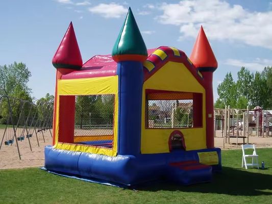 Kids' Inflatable Bounce House with Blower and Customized Size PVC Tarpaulin Included