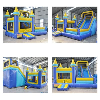 Blower Included Kids Backyard Commercial Inflatable Candy Bouncer House with Slide
