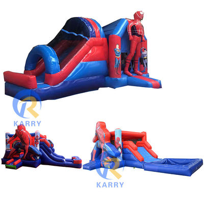 Spiderman Inflatable Combo Bounce House with Slide Endless Hours of Entertainment