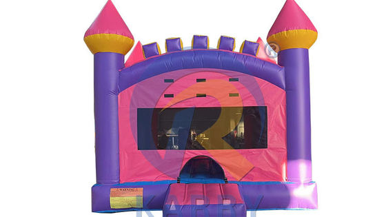 Commercial Inflatable Pink Bouncer Castle Portable PVC Bouncy House for Kids