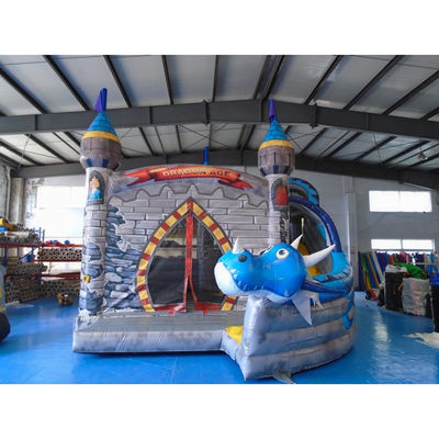 Inflatable Majestic Bouncing House Castle Combo Slide Optional Sizes for 5-10 Passengers