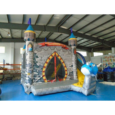 Inflatable Majestic Bouncing House Castle Combo Slide Optional Sizes for 5-10 Passengers