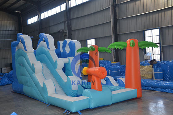 Outdoor Playground Inflatable Dolphin Whale Castle Slide Combo for Kids 14 Years up