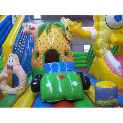 Trade Show Must-Have Aurora's Commercial SpongeBob Bounce Castle Trampoline with Slide