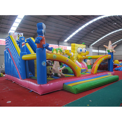 Trade Show Must-Have Aurora's Commercial SpongeBob Bounce Castle Trampoline with Slide