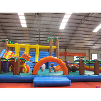 Customizable Palm Tree Bounce House Wet Dry Bouncer Slide Combo with EN14960 Certificate