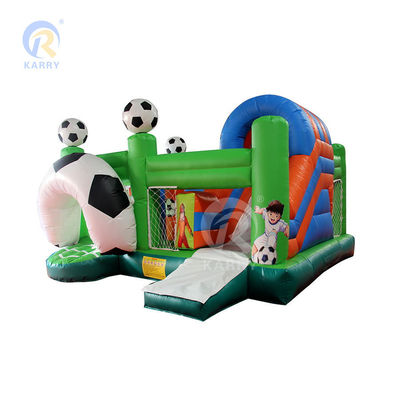 Square PVC Outdoor Inflatable Bouncy Castle for Football Theme Fun City Fun Play Area