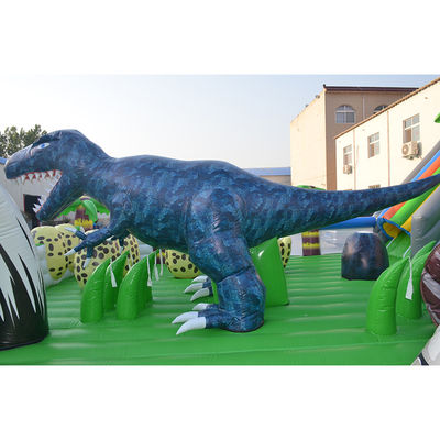 CE Certificate Portable Dino Inflatable Trampoline Bouncer Combo City Slide for Kids
