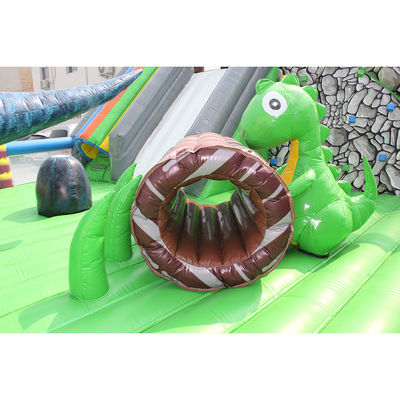 CE Certificate Portable Dino Inflatable Trampoline Bouncer Combo City Slide for Kids