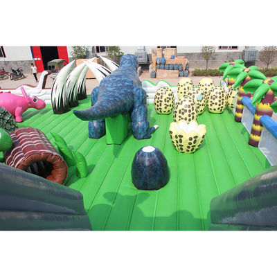 CE Certificate Portable Dino Inflatable Trampoline Bouncer Combo City Slide for Kids