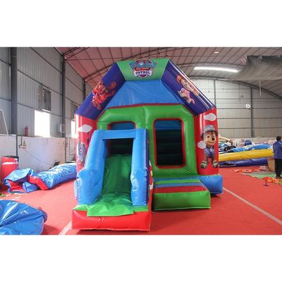 Amusement Bouncy Castle Slide Combo Made of 0.55mm PVC Tarpaulin and Commercial Grade