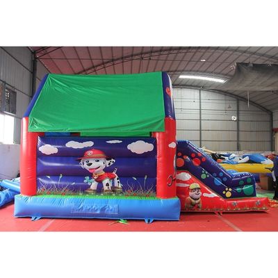 Amusement Bouncy Castle Slide Combo Made of 0.55mm PVC Tarpaulin and Commercial Grade
