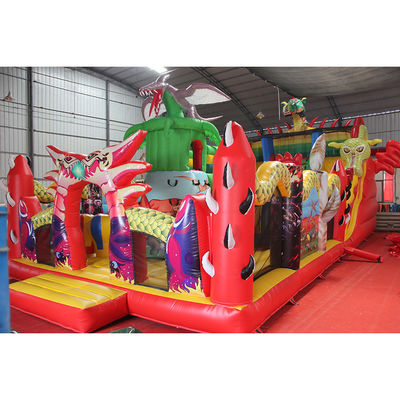 Inflatable Fun City Kids Activity Center Dragon Inflatable Bouncing Castle Air Jumping