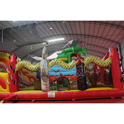 Inflatable Fun City Kids Activity Center Dragon Inflatable Bouncing Castle Air Jumping