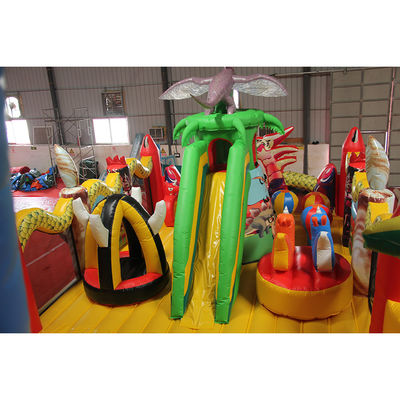 Inflatable Fun City Kids Activity Center Dragon Inflatable Bouncing Castle Air Jumping