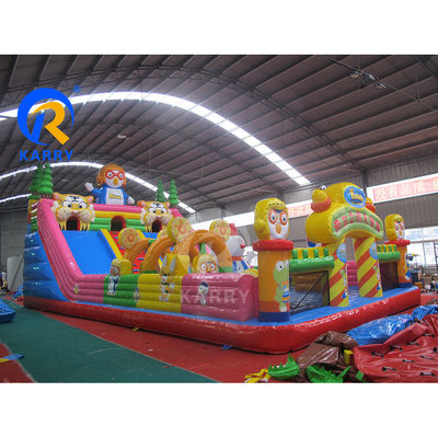 Inflatable Fun City Outdoor Amusement Park Bouncer Slide for Commercial Party Rentals