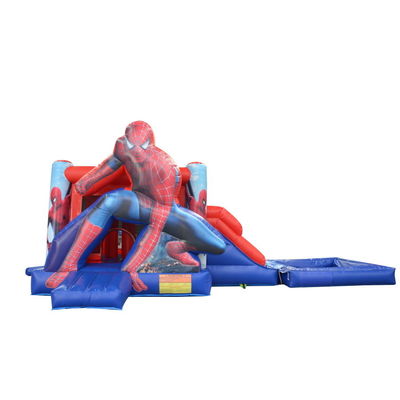 Features PORTABLE Inflatable Spiderman Bouncer Combo for Kids Party Rental