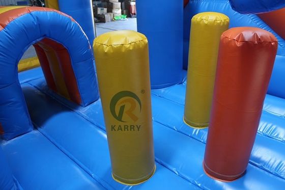 Unisex Outdoor Playground 5*5m Commercial Inflatable Dolphin Bounce House with Slide