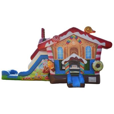 CE Certified and Portable Christmas Inflatable Bouncer Jumping House Combo Slide