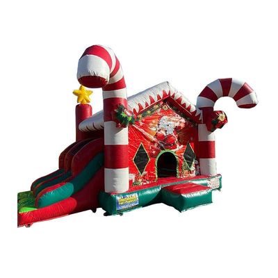 CE Certified and Portable Christmas Inflatable Bouncer Jumping House Combo Slide