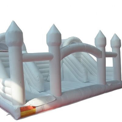 Outdoor Playground Inflatable Castle Bouncy Combo for White Wedding Unisex Party Game