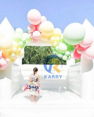 Outdoor Playground Inflatable Castle Bouncy Combo for White Wedding Unisex Party Game