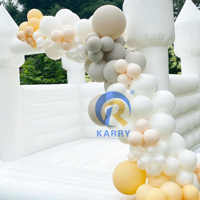 Outdoor Playground Inflatable Castle Bouncy Combo for White Wedding Unisex Party Game