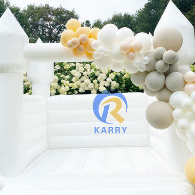 Outdoor Playground Inflatable Castle Bouncy Combo for White Wedding Unisex Party Game