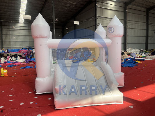 Wedding Party Customized Inflatable White Jumping Castle with Slide and Bouncer Combo
