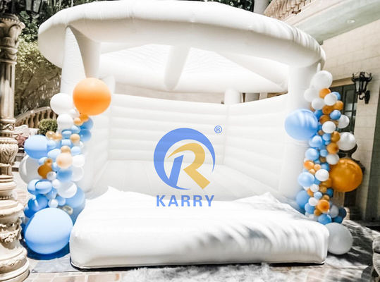Commercial Inflatable Castle Wedding Theme Bouncy Castle Slide Combo for Shipping