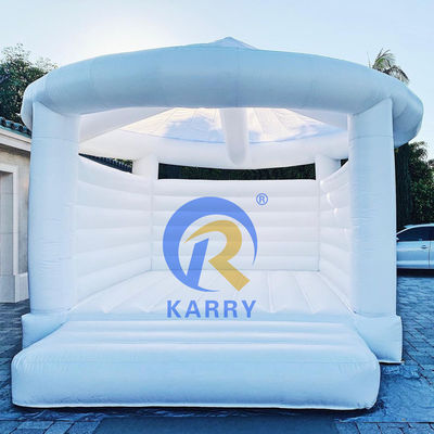 Commercial Inflatable Castle Wedding Theme Bouncy Castle Slide Combo for Shipping