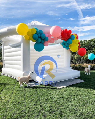Commercial Inflatable Castle Wedding Theme Bouncy Castle Slide Combo for Shipping