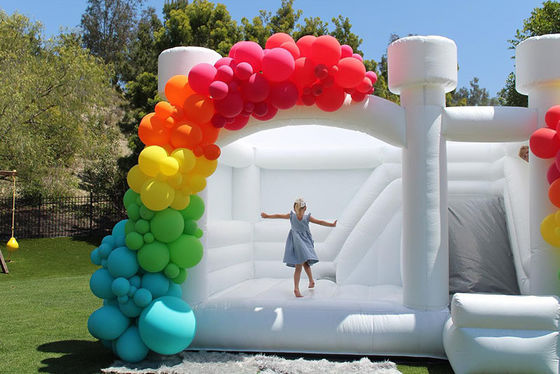 Wedding Party Inflatable Jumping Castle Combo with Slide Rental Equipment Made of PVC