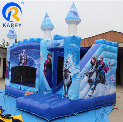 Customized Size Inflatable Bouncer with Slide Age Range 14 Years up Commercial Grade
