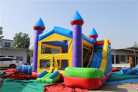 Customized Size Inflatable Bouncer with Slide Age Range 14 Years up Commercial Grade