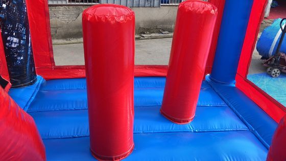 14 Years Up Superhero Spiderman Inflatable Bounce House Water Slide Pool with Pool Design