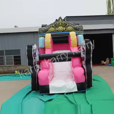 14 Years up Outdoor Playground Princess Carriage Inflatable Bounce House with Slide