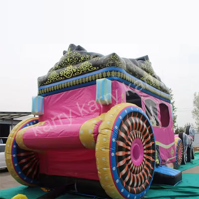 14 Years up Outdoor Playground Princess Carriage Inflatable Bounce House with Slide