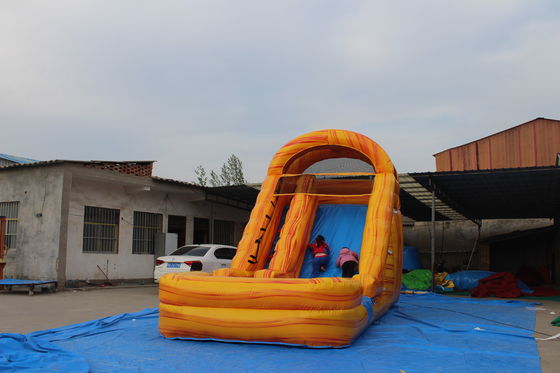 Summer Water Park Kid Toys Game 18ft PVC Inflatable Water Slide with Swimming Pool