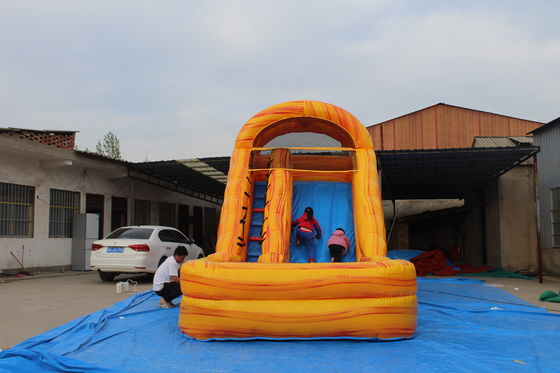Summer Water Park Kid Toys Game 18ft PVC Inflatable Water Slide with Swimming Pool