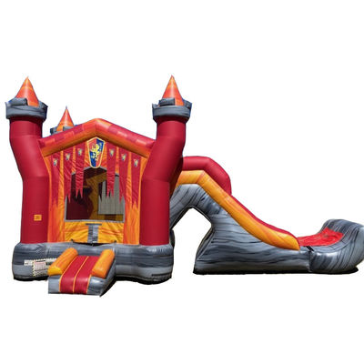 Knight Palace Inflatable Bouncer Slide Combo with PVC Material and EN14960 Certificate