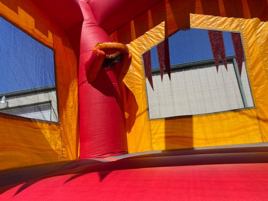 Knight Palace Inflatable Bouncer Slide Combo with PVC Material and EN14960 Certificate