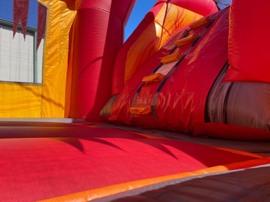 Knight Palace Inflatable Bouncer Slide Combo with PVC Material and EN14960 Certificate